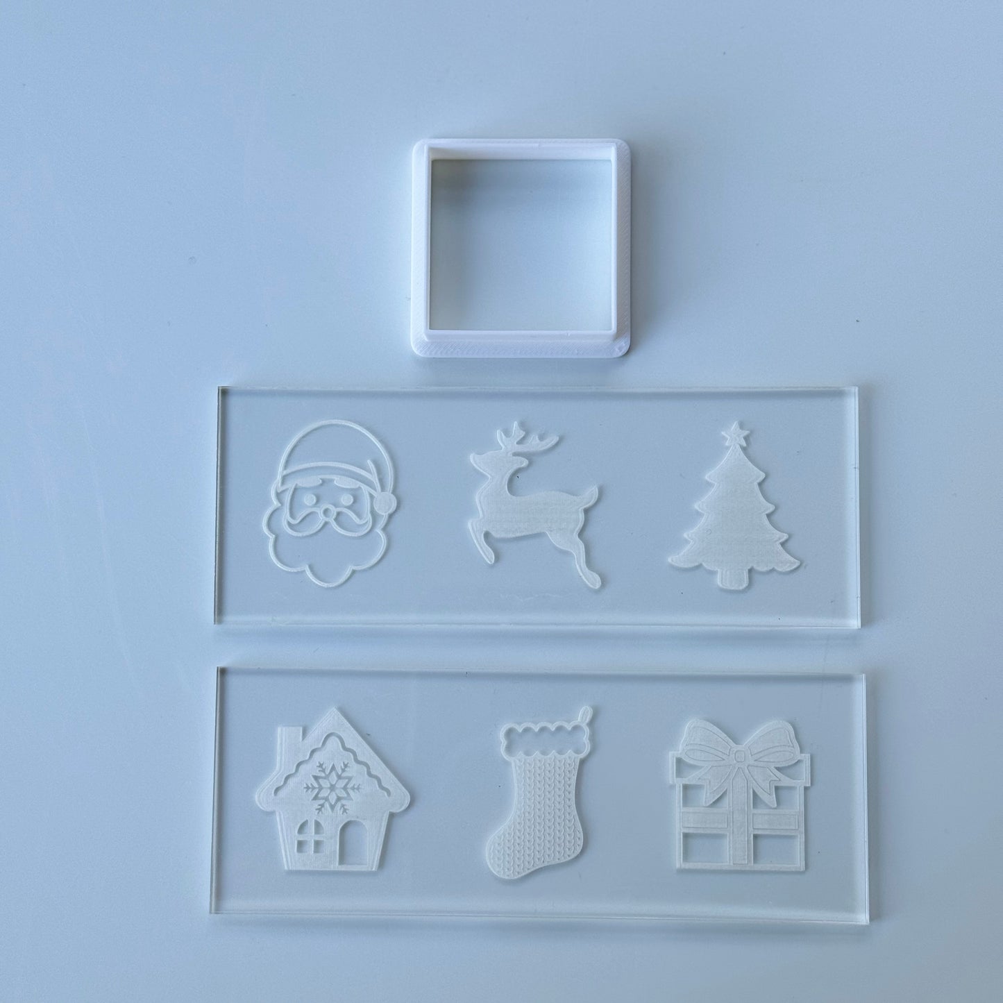 Mini Christmas calendar 6 different design deboss + cutter - no numbers M1066