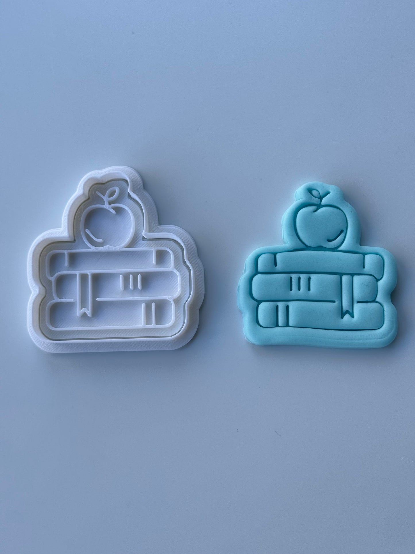 Teacher set cookie cutter and stamp 0653