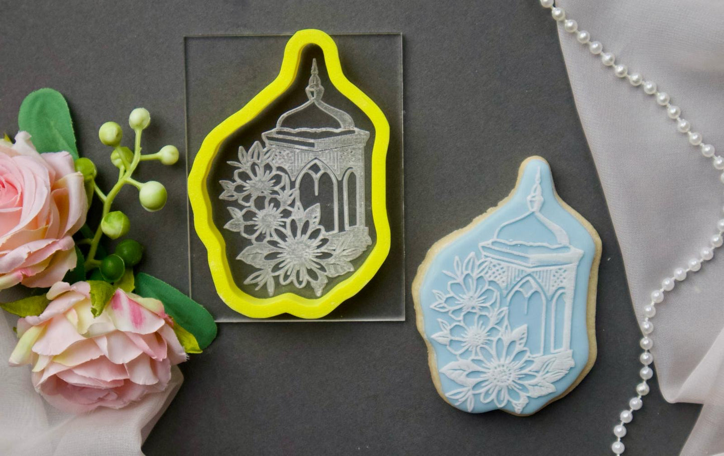 Ramadan / Eid - debossing acrylic + matching cutter - lantern