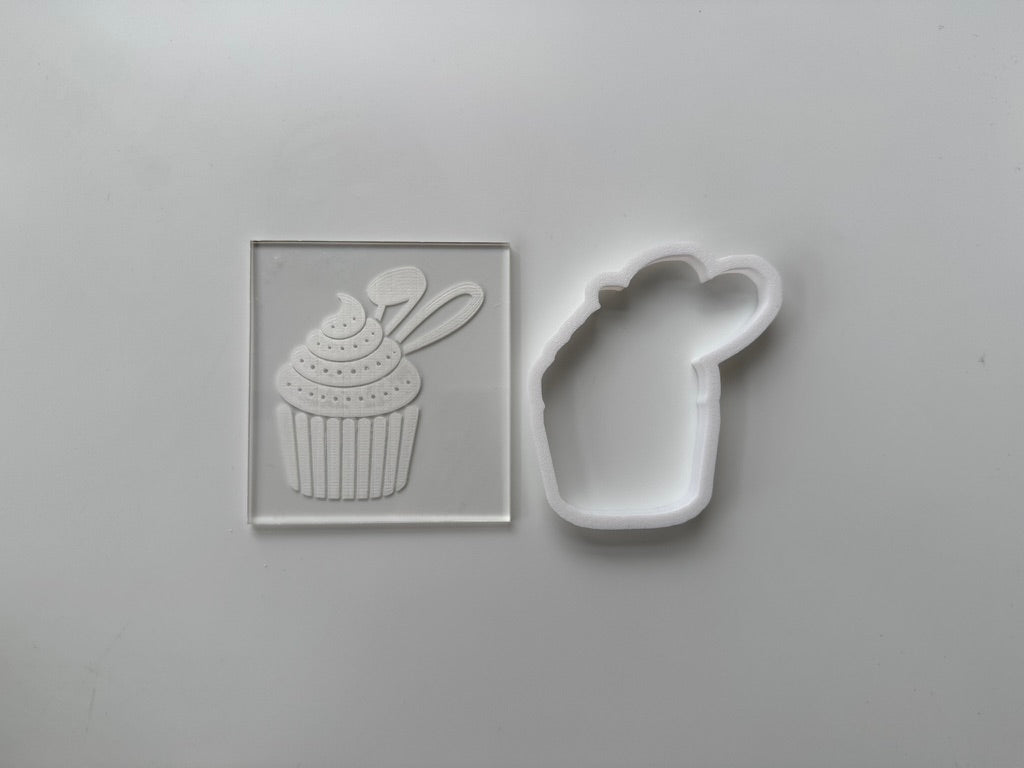 Easter cupcake - Debossing + cutter M1024