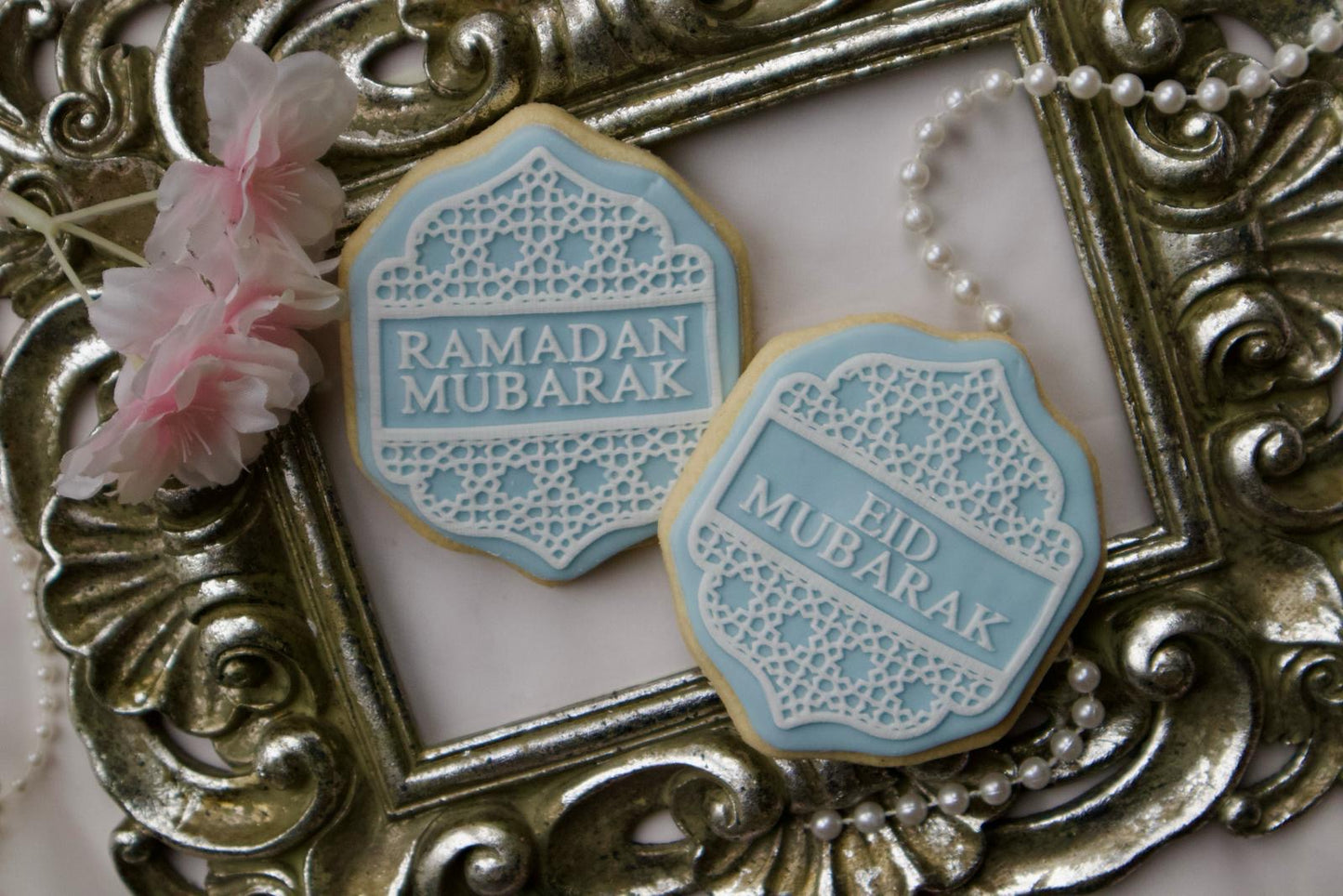 Ramadan / Eid - debossing acrylic + matching cutter - Eid Mubarak