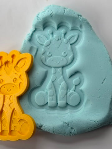 Jungle Safari Giraffe 3D Deboss & Matching Cutter