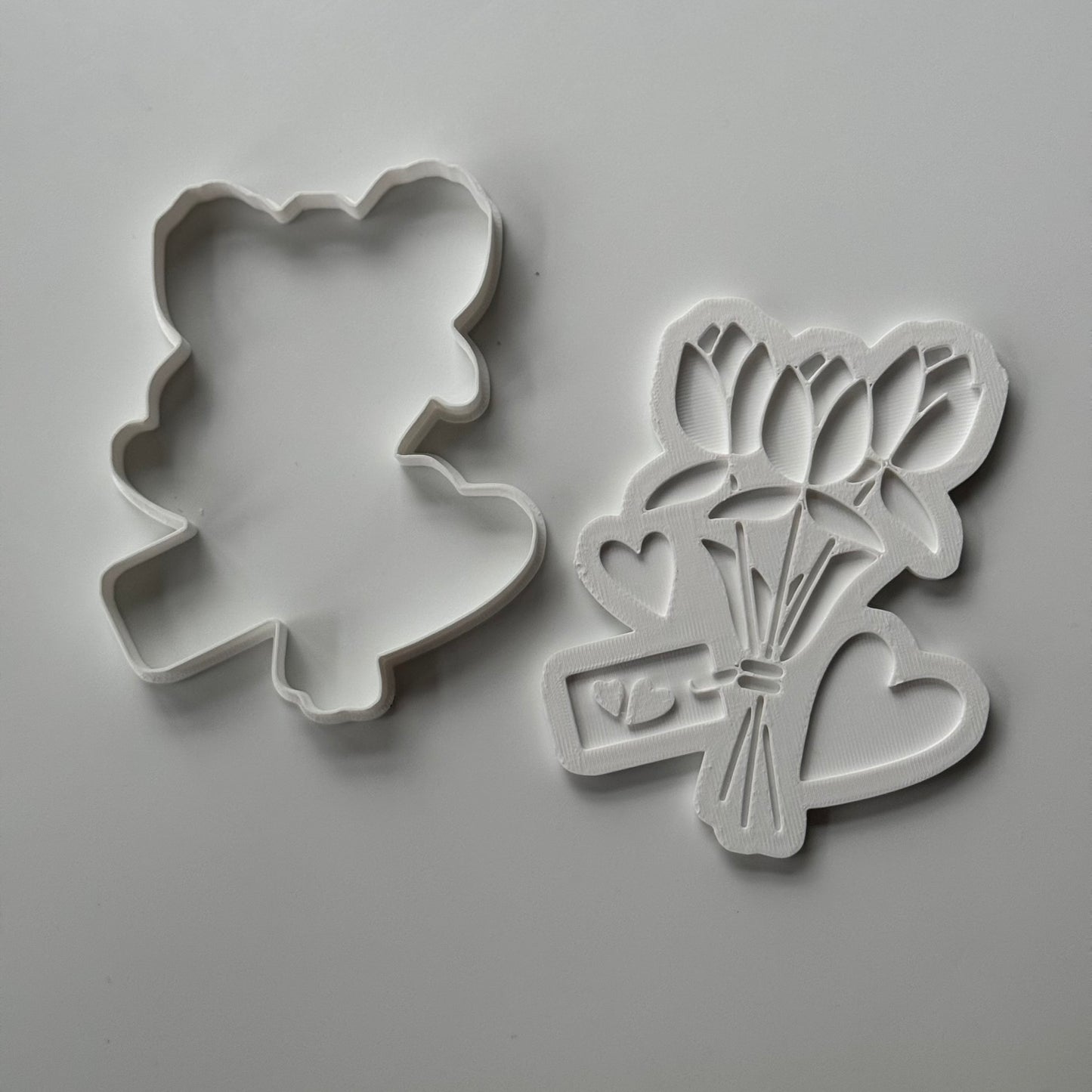 3D Bouquet flower - deboss and cutter