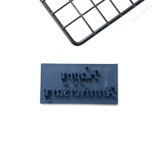 Happy Anniversary - Embossing - stamp MEG cookie cutters