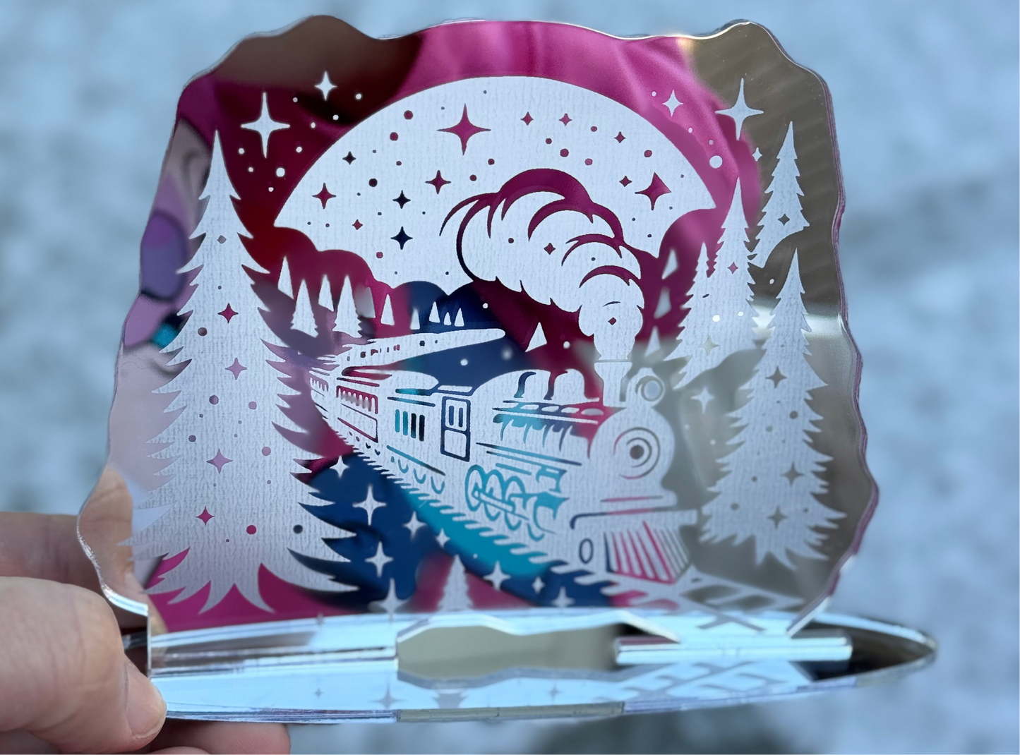 Christmas centrepiece for table - 11 cm high - decoration - polar Express