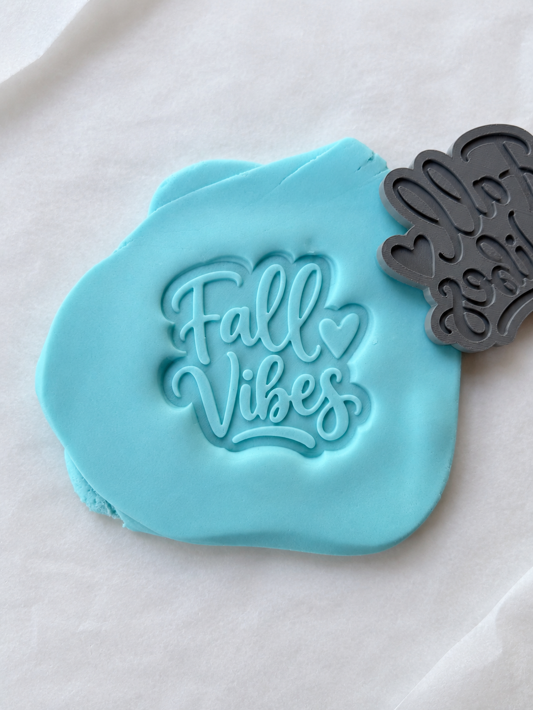 Fall Vibes 3D Deboss & Matching Cookie Cutter