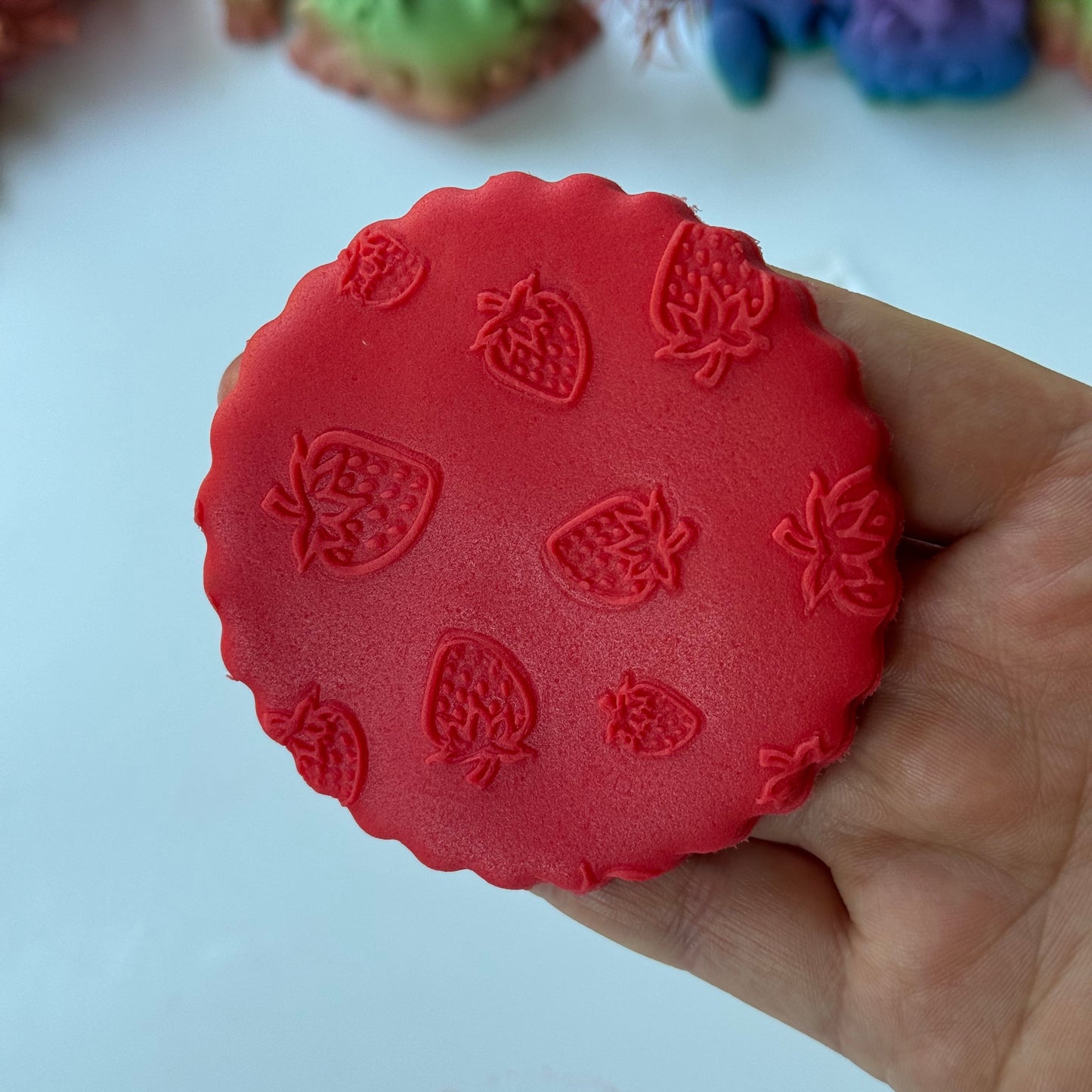 Strawberry deboss pattern - texture
