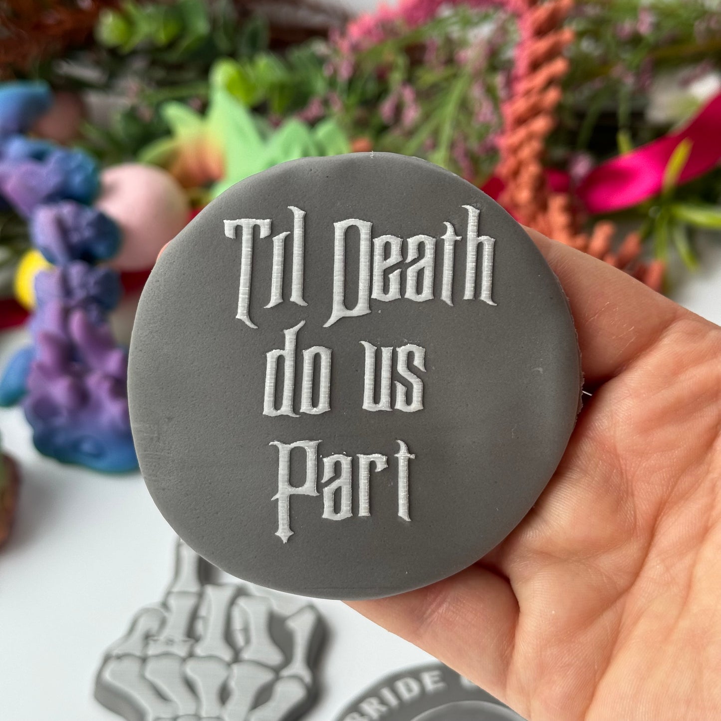 wedding til death do us part - deboss