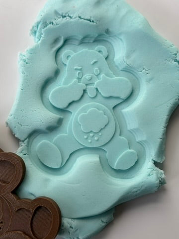 Cheeky Bear with Rain Cloud 3D Deboss & Matching Cutter