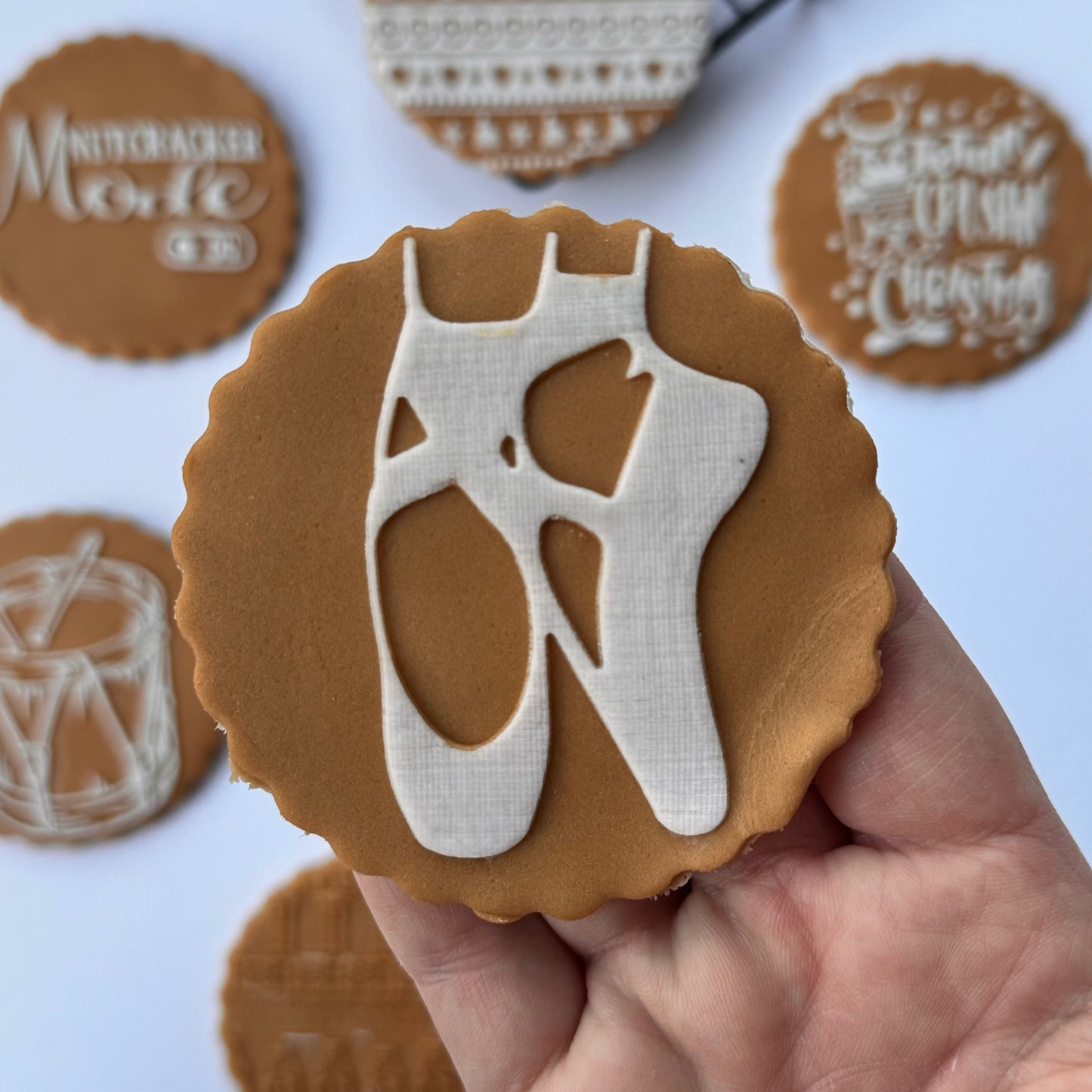 Christmas - Nutcracker dancer shoes - debossing