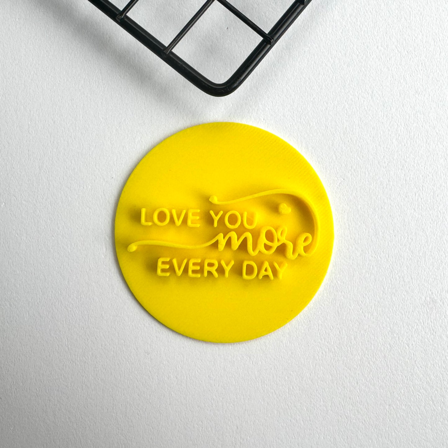 Love you more every day stamp