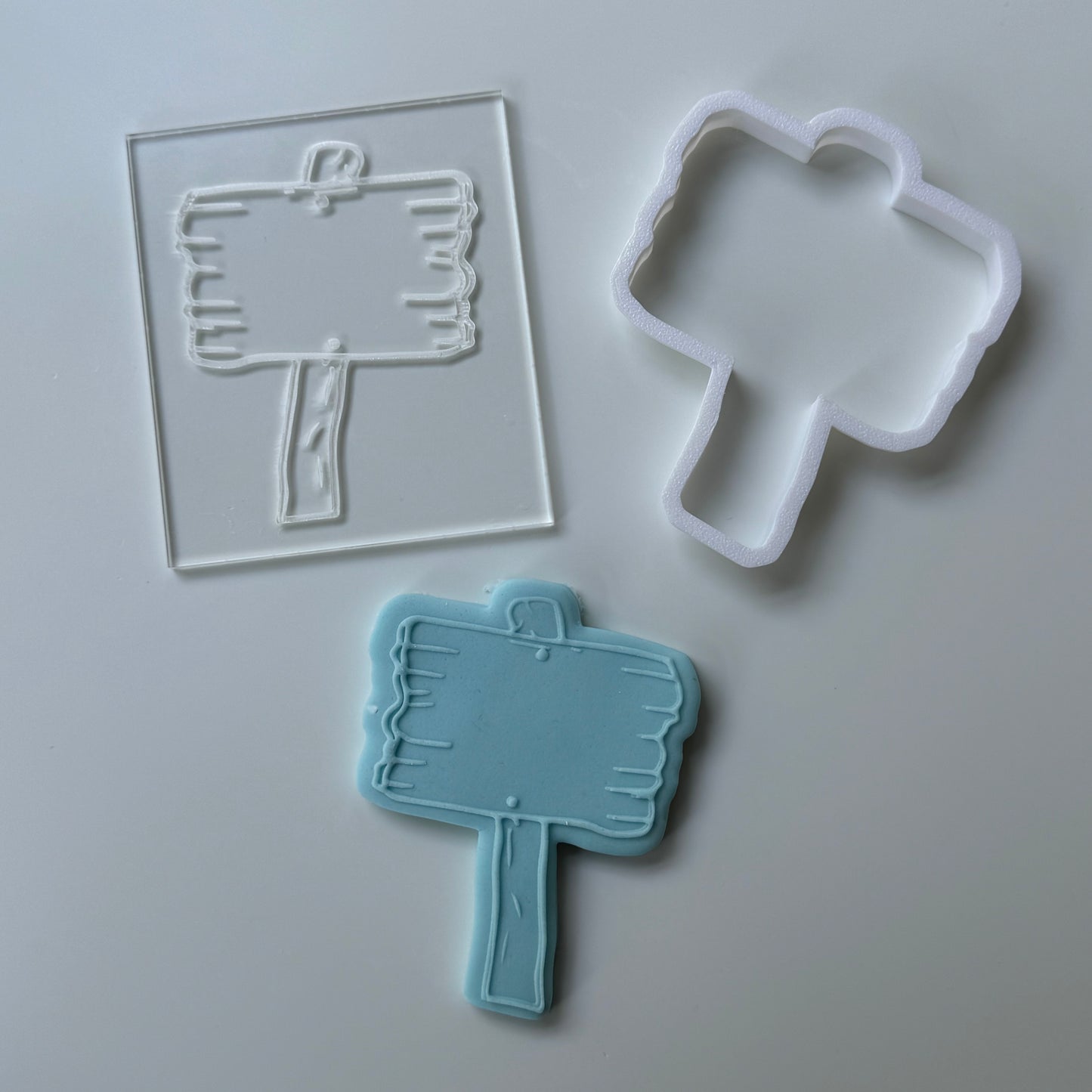 Wooden sign - Fairy - debossing + cutter M1045