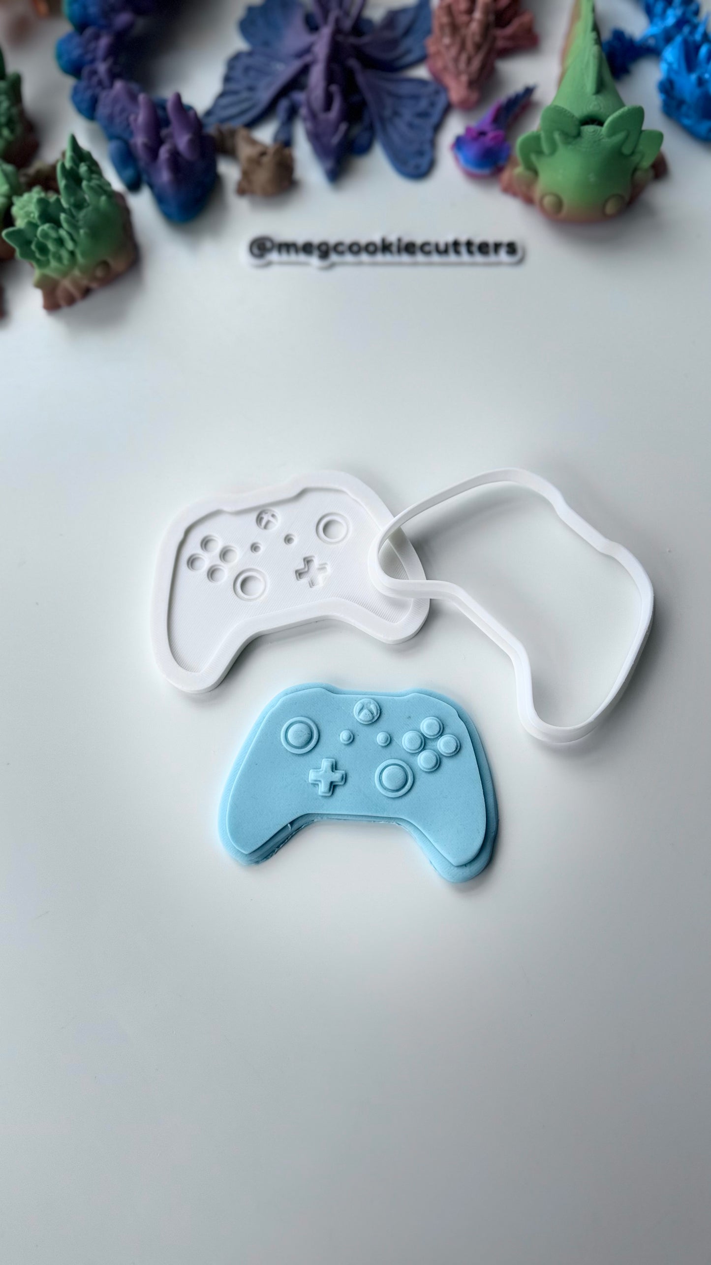 joystick controller 3d deboss + cutter