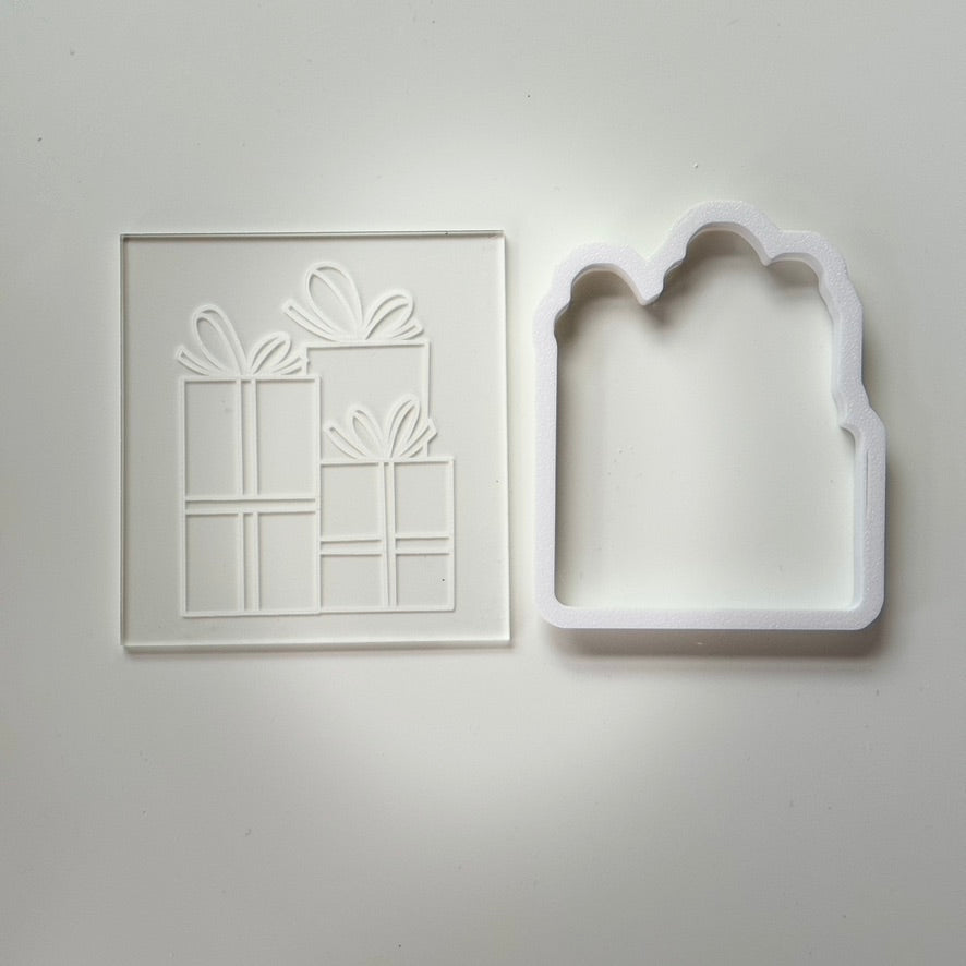 Gifts - Christmas - debossing and matching cutter M1034