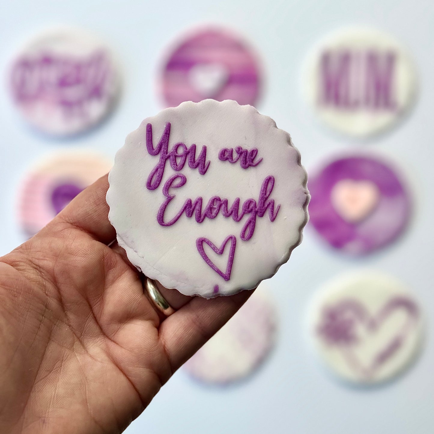 You are enough - Debossing - raising stamp