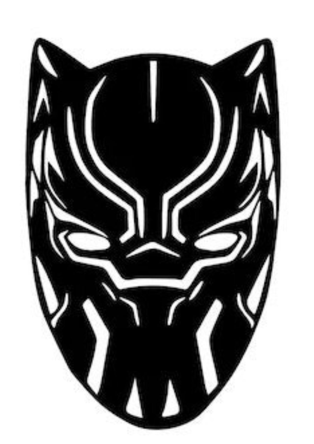 Black Panther 3D Deboss & Matching Cookie Cutter - super hero
