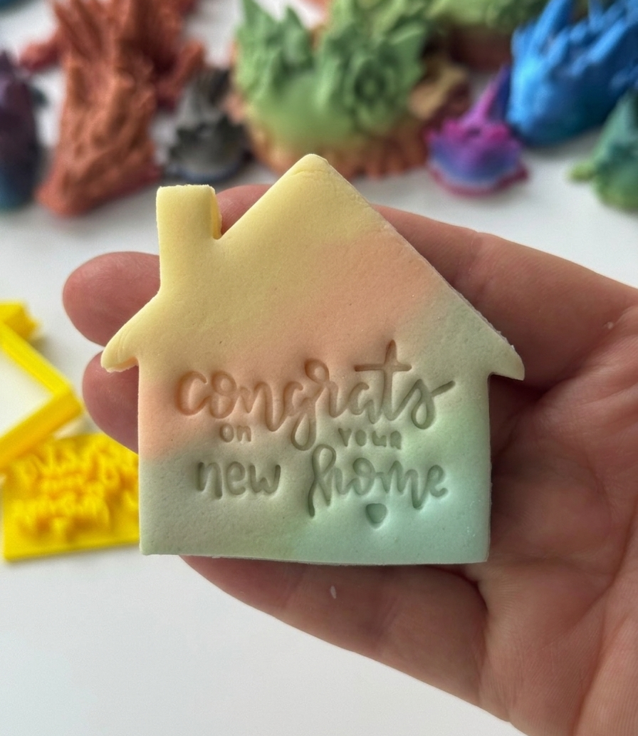 Home / House + stamp congrats cookie cutter Fondant Cutter Cake Decorating 3 - 4 INCHES UK