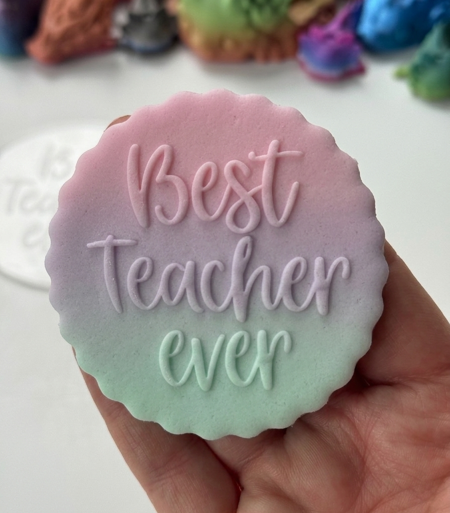 Best teacher ever deboss