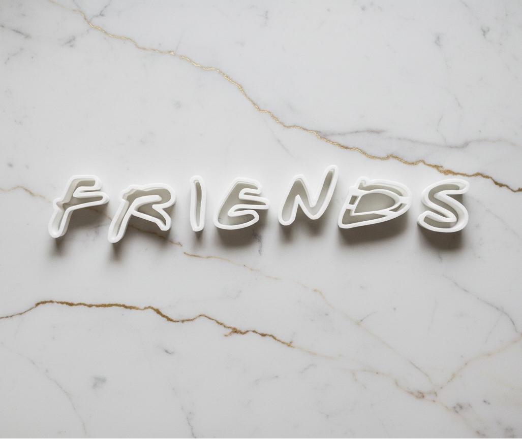 Friends Alphabet Cookie cutter