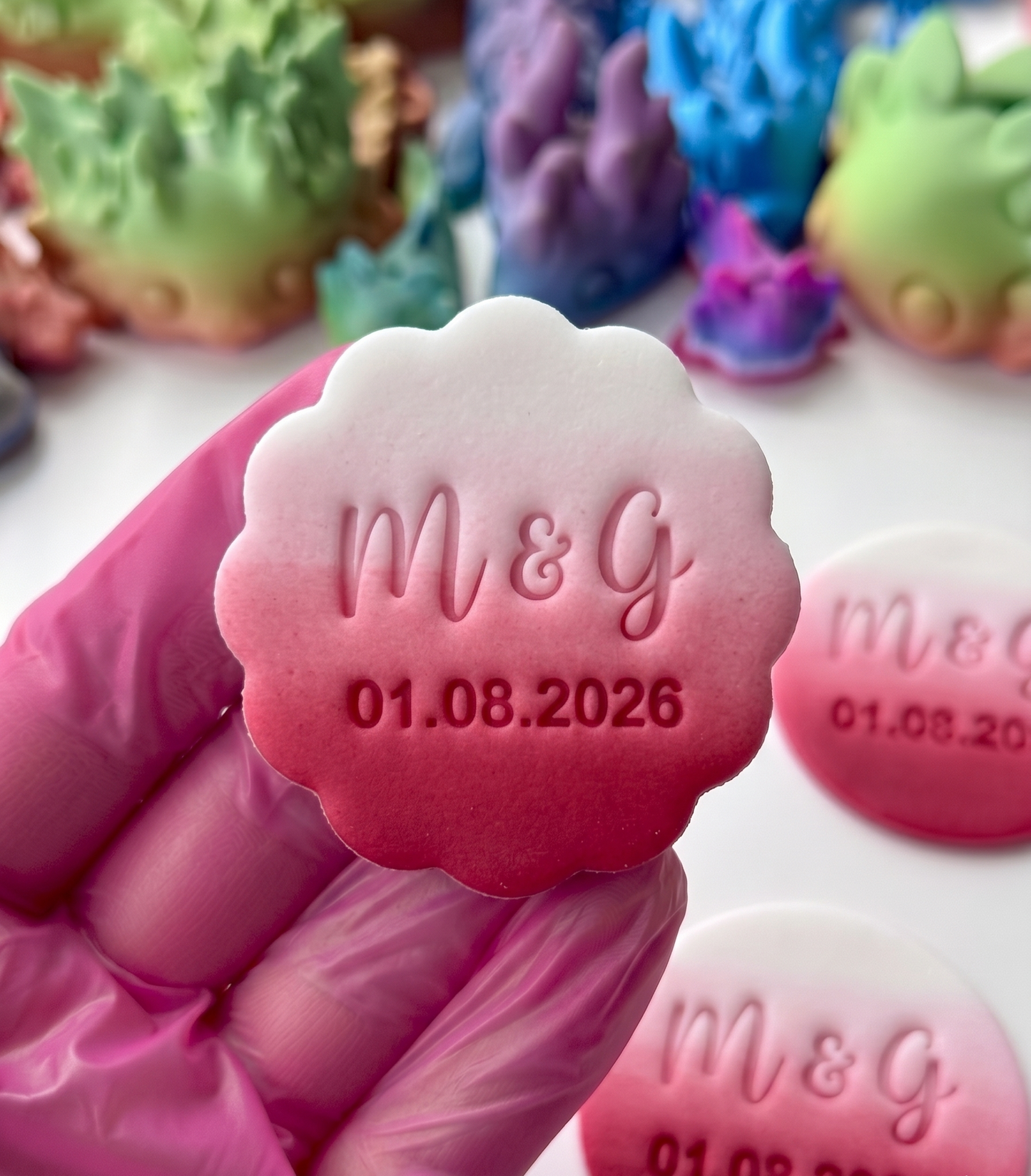 Personalised Wedding M&S Biscuit Stamp