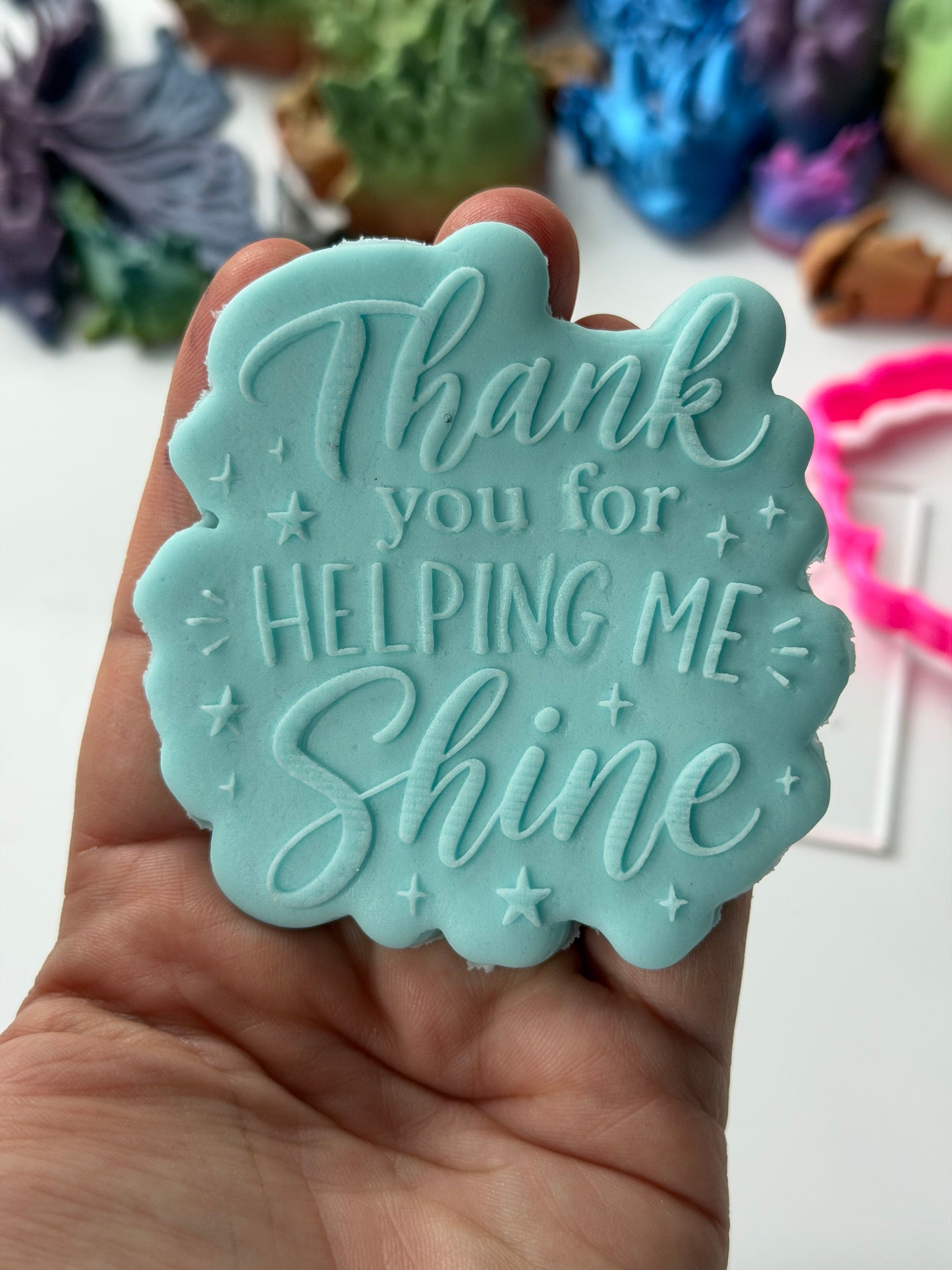 Thank you for helping me shine deboss + cutter
