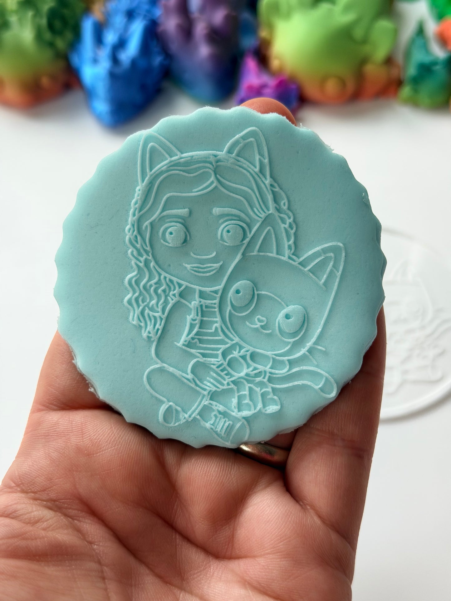 Doll house- inspired deboss disc
