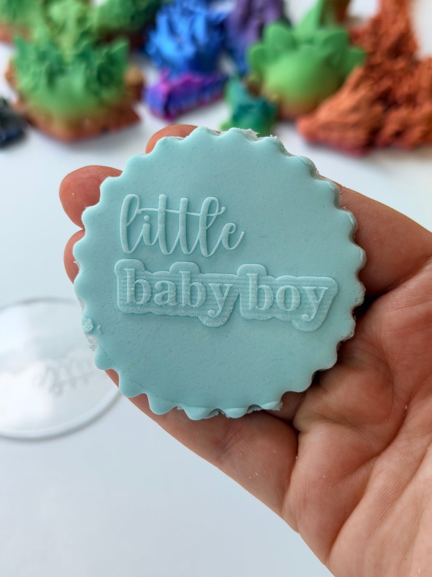 Mini deboss little baby boy