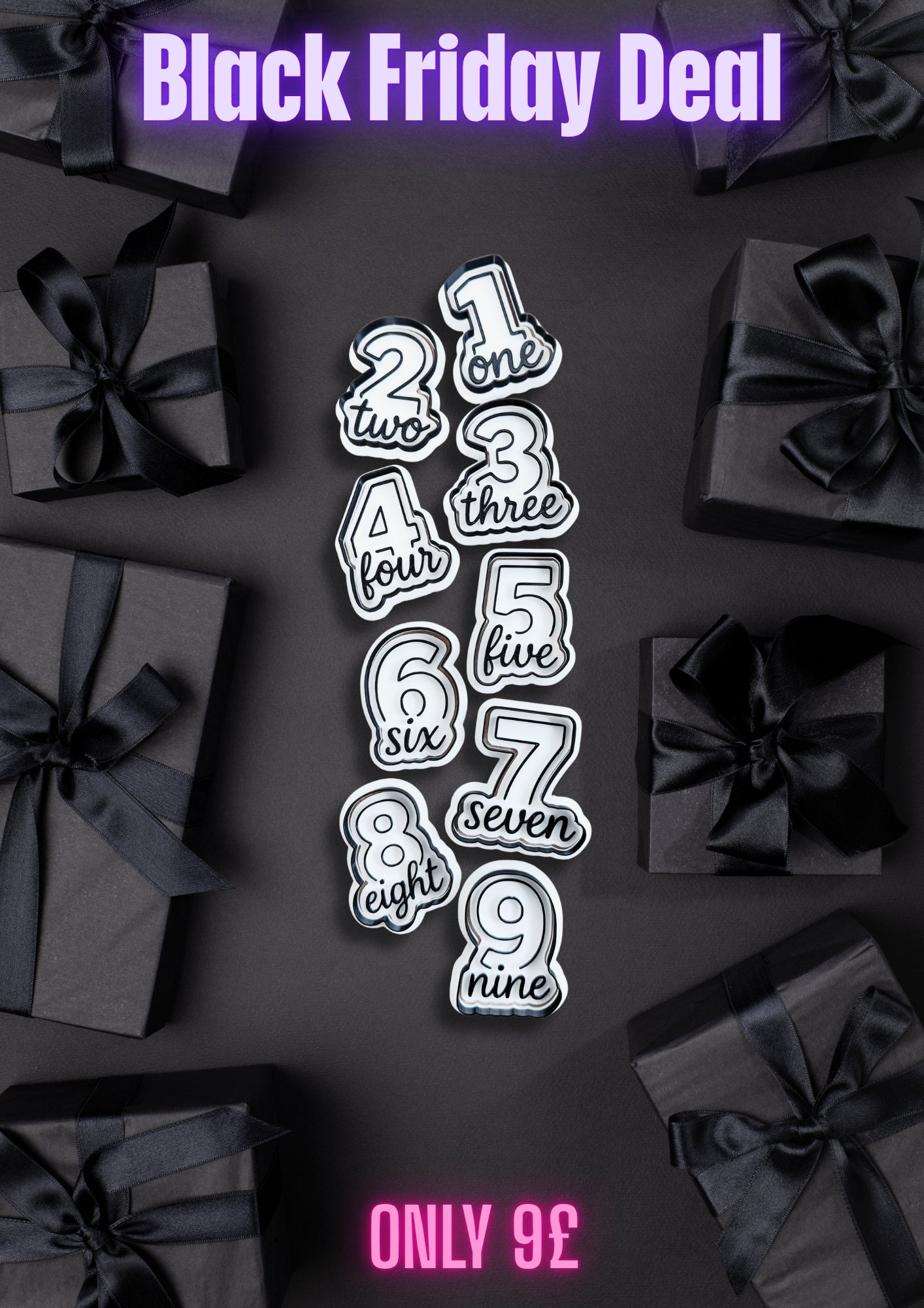 Black Friday deal - Box 7 - Numbers set