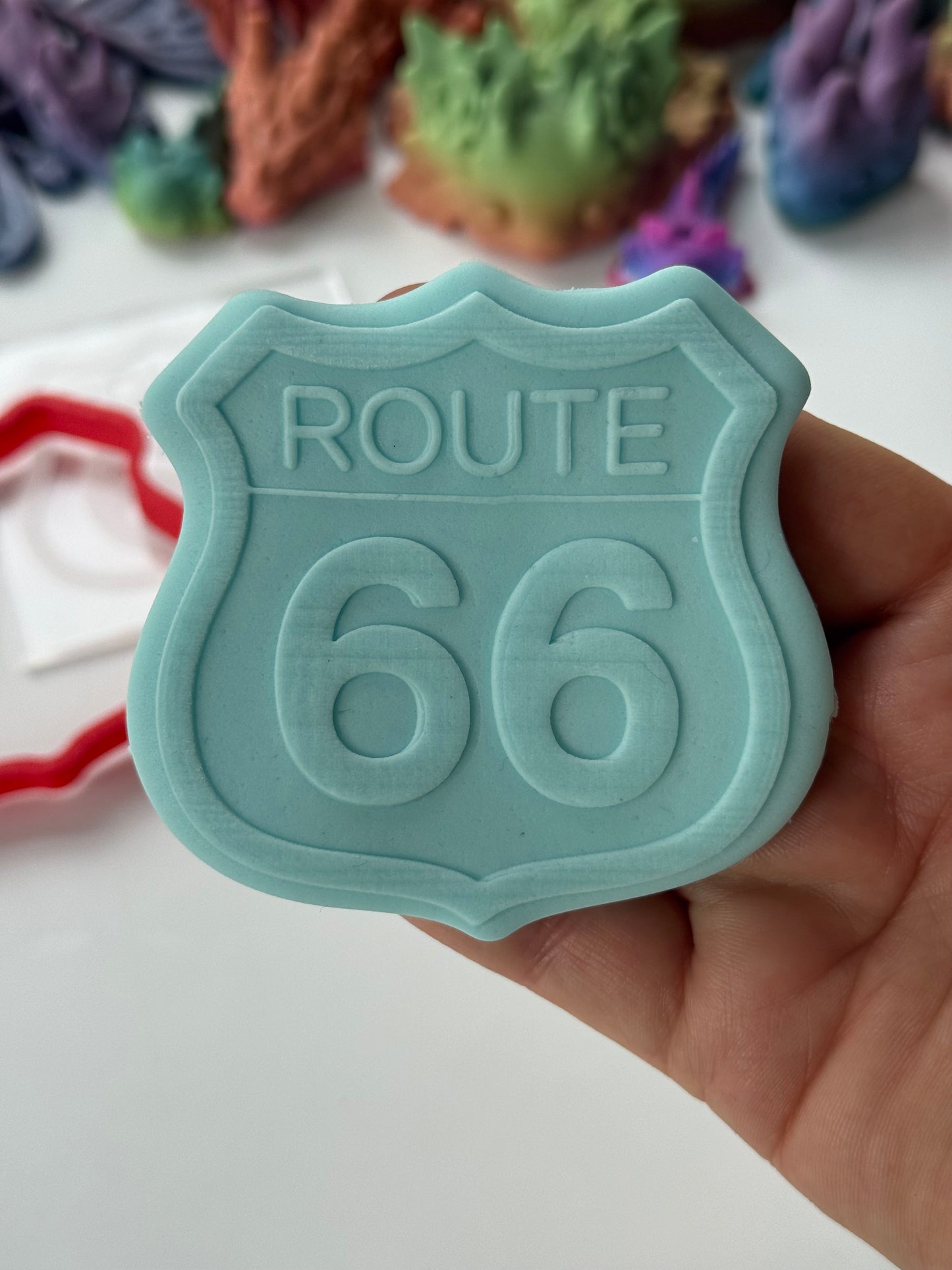Route 66 Sign debossing + cutters