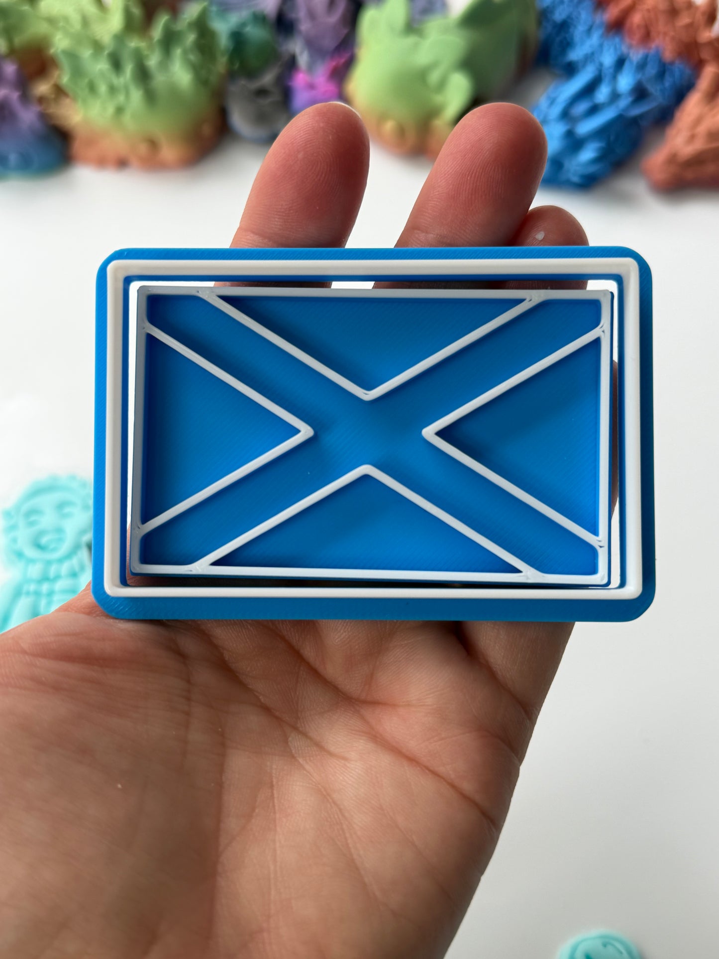 Scotland Flag - football world cup - cutter + stamp
