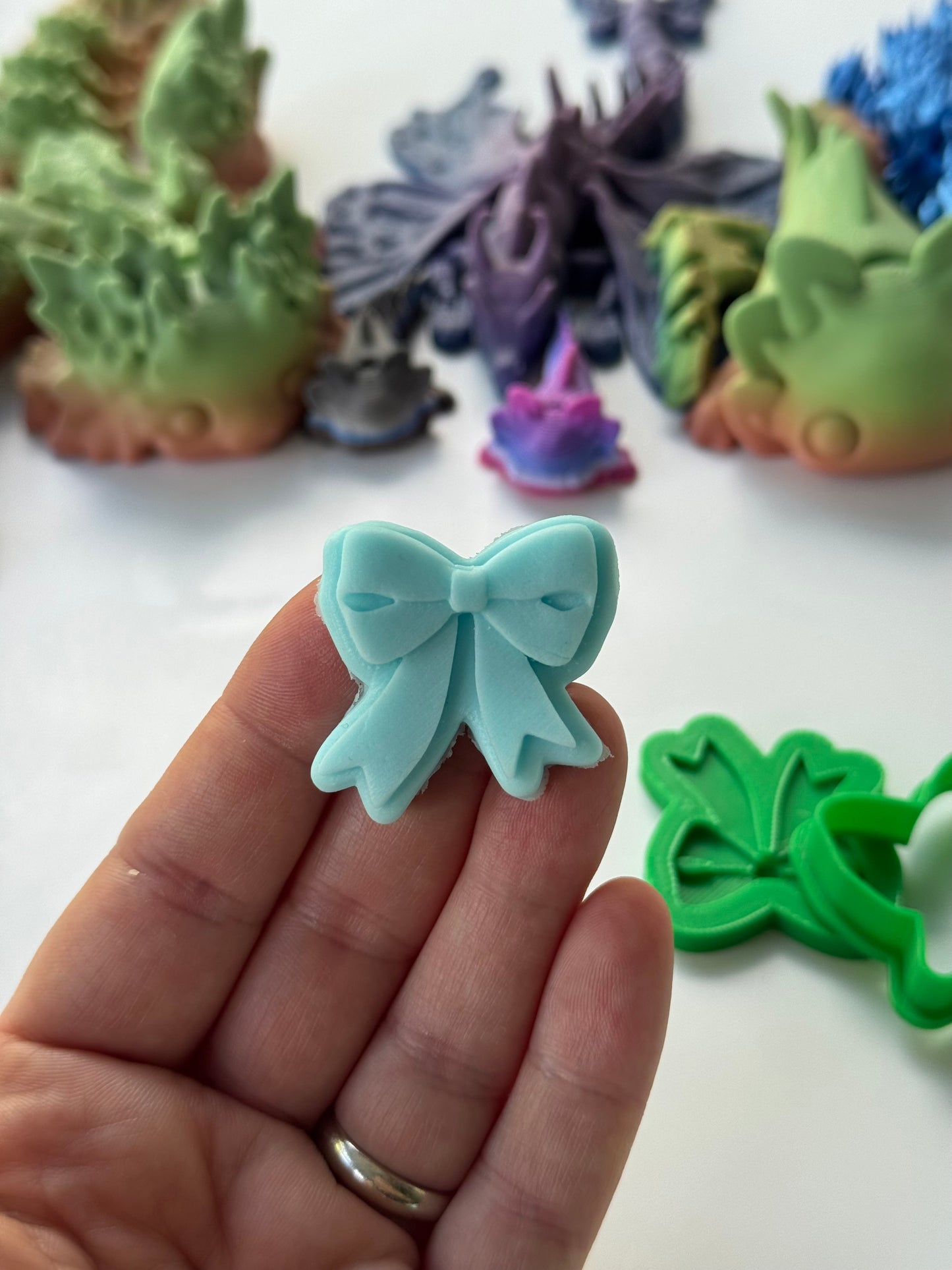 tiny Bow 3d debossing + cutter