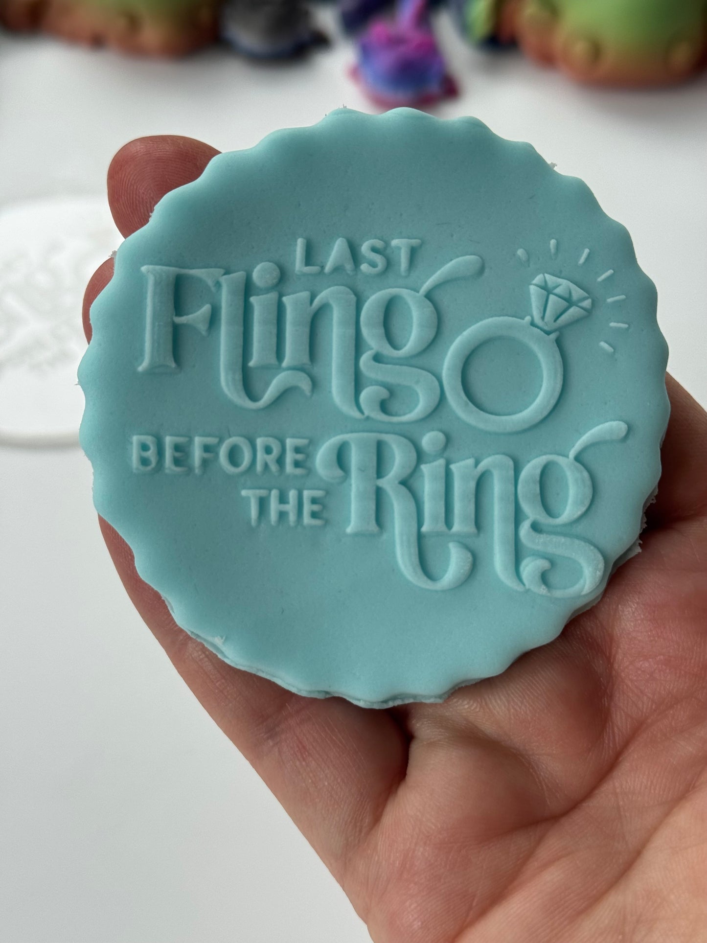 Last Fling Before The Ring debossing