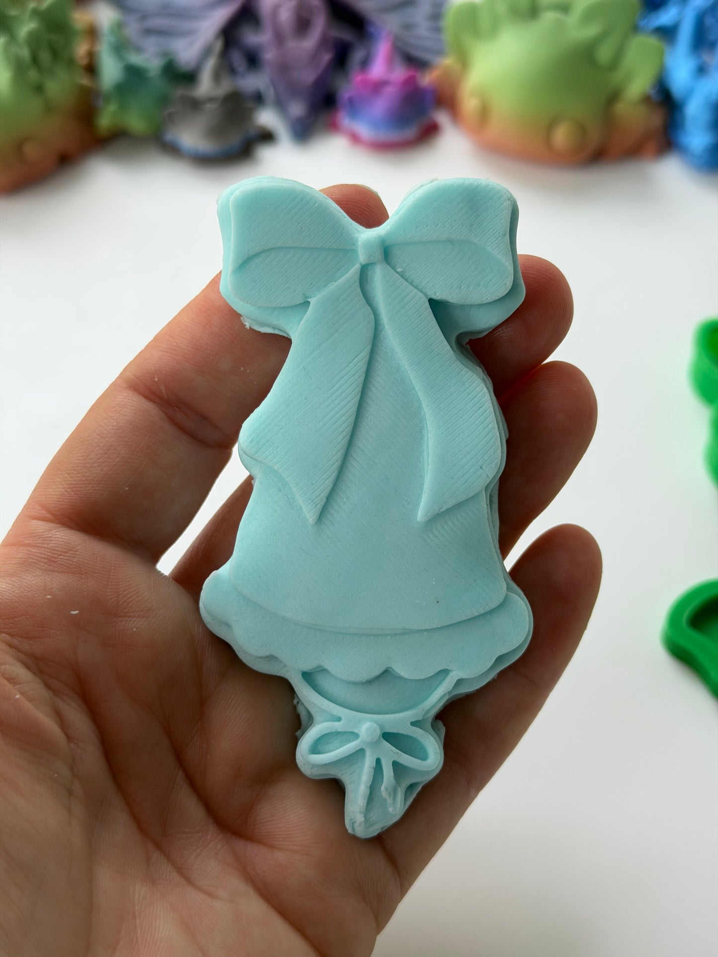 Bow Dress 3d debossing + cutter
