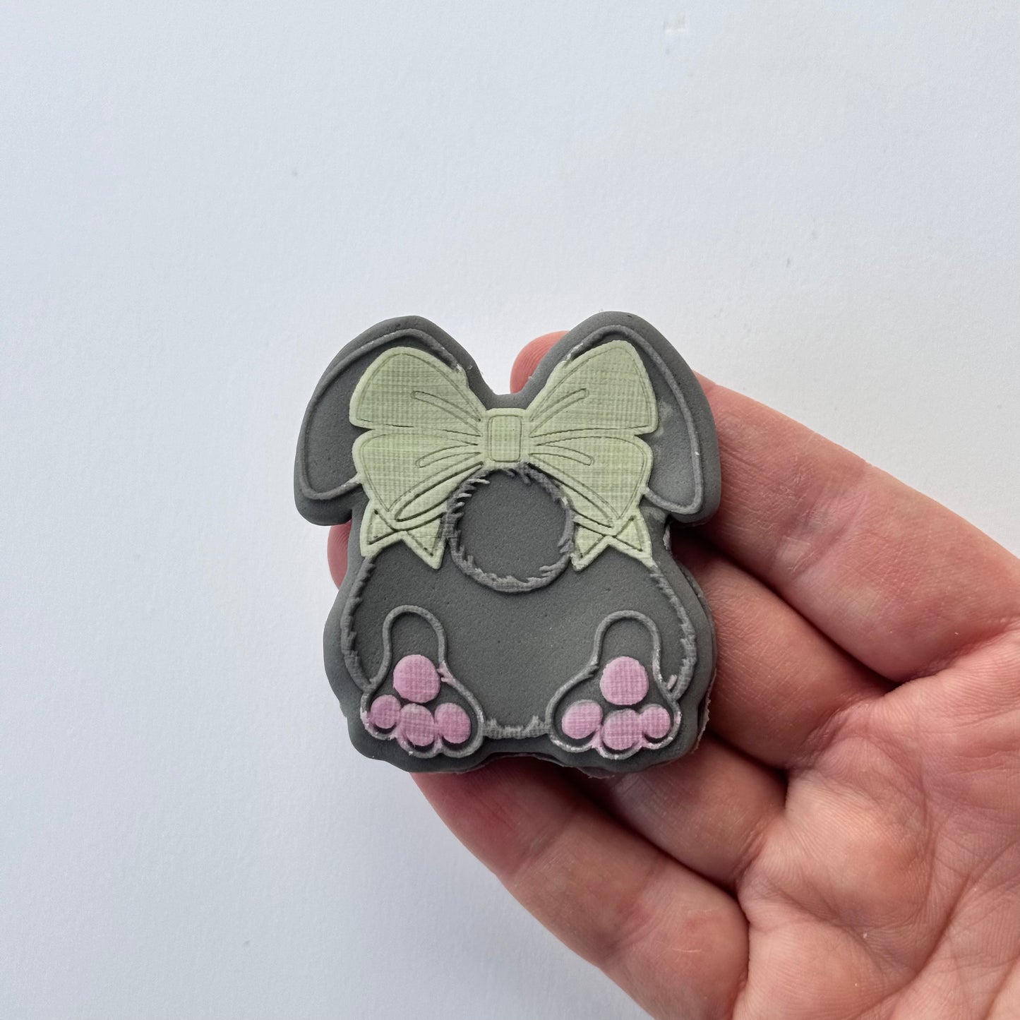 Bunny - small - debossing + matching cutter - easter
