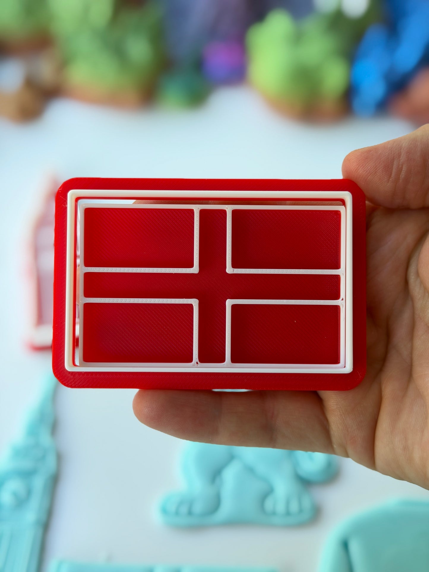 England Flag - football world cup - cutter + stamp