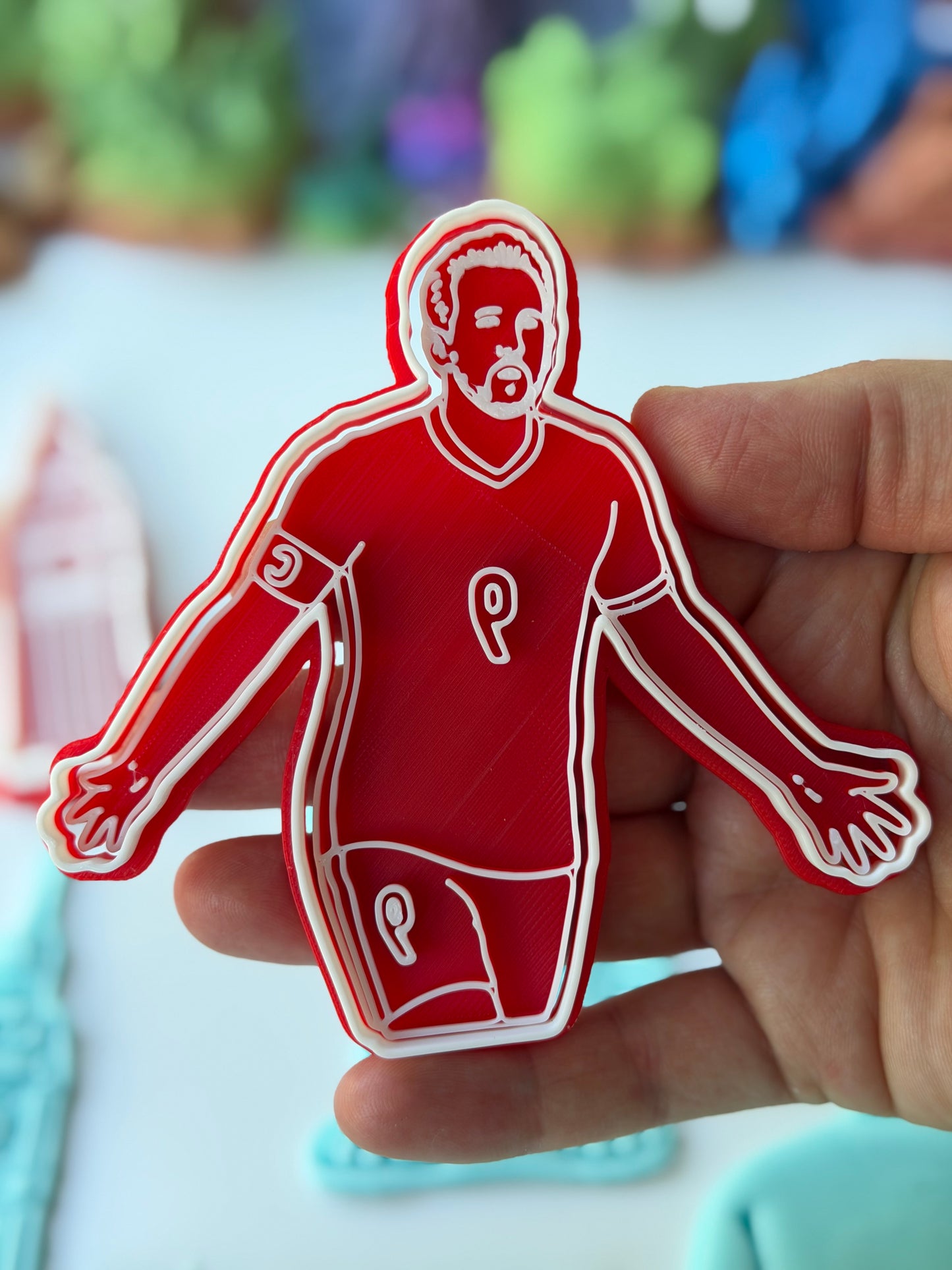 England Harry Kane - football world cup - cutter + stamp