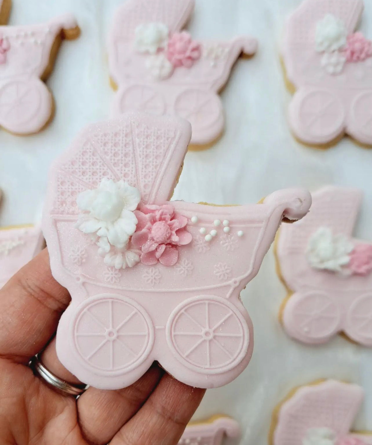 Baby Pram - Debossing + Matching cutter MEG cookie cutters