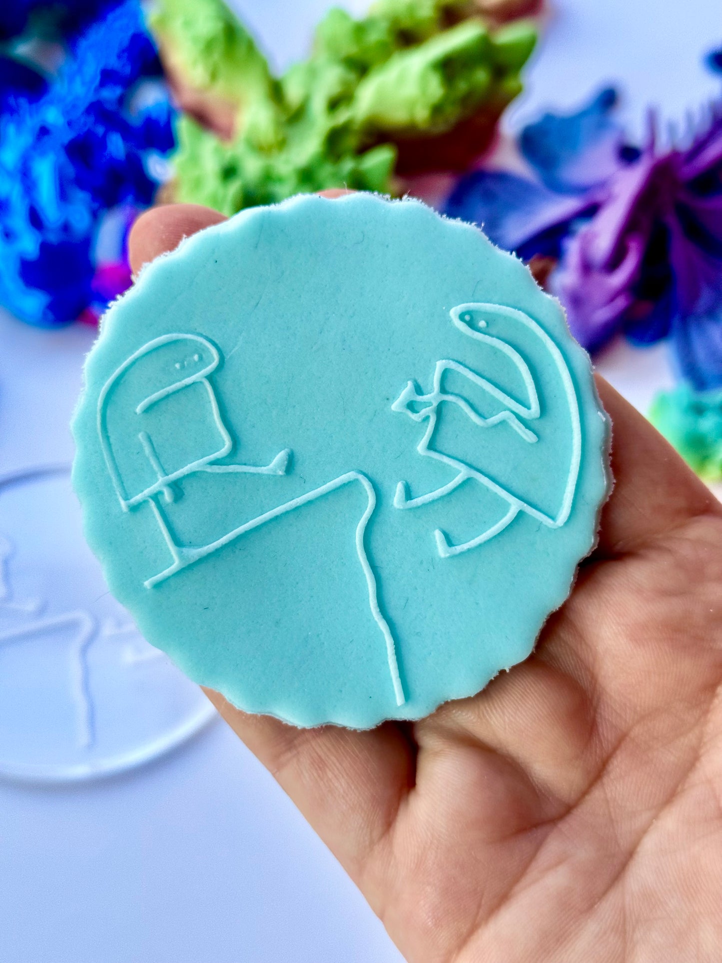 Oops Blobby – Cliff Pushing Cookie Deboss