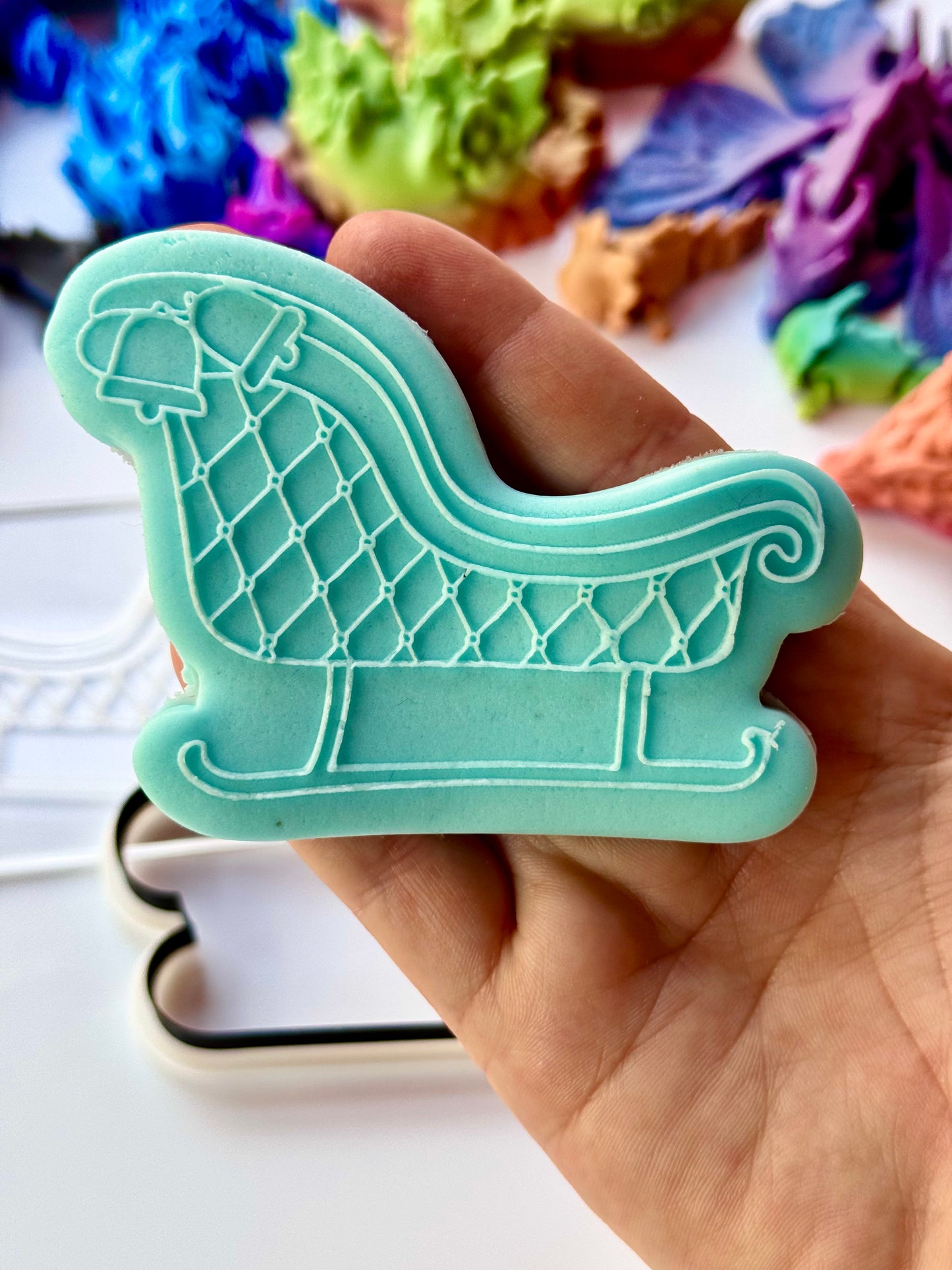 Christmas Sleigh cutter and deboss M1071