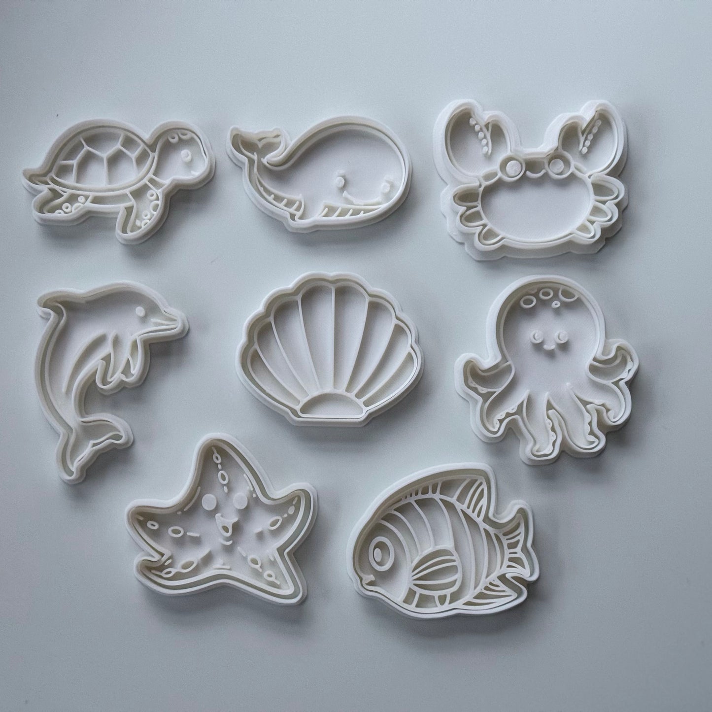 Sea animals - cookie cutter and stamp - M1002