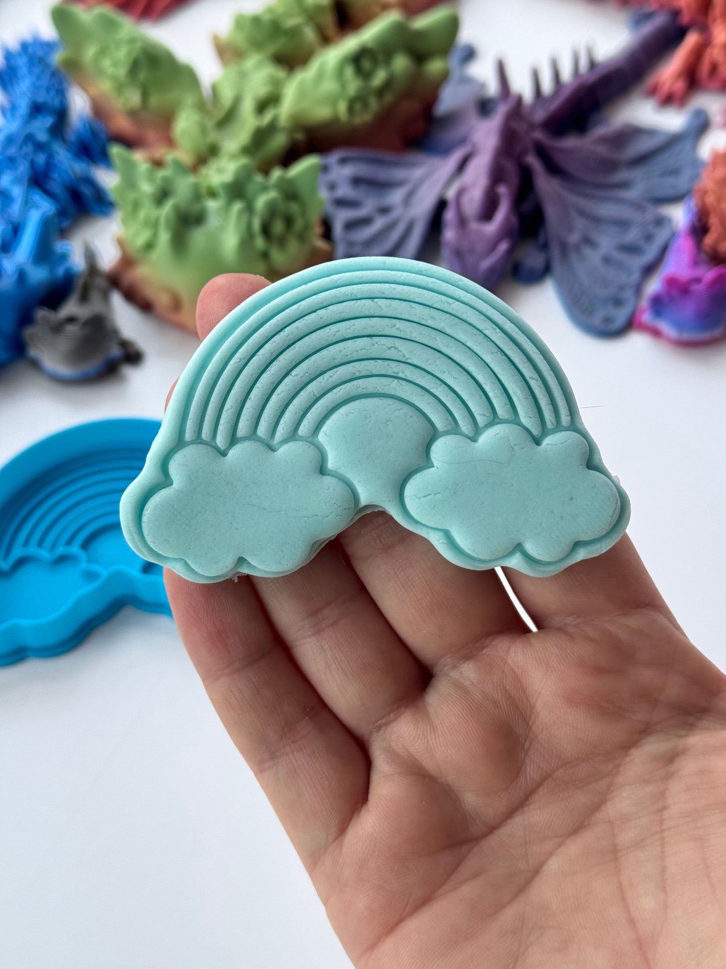 Rainbow Cookie cutter + Stamp
