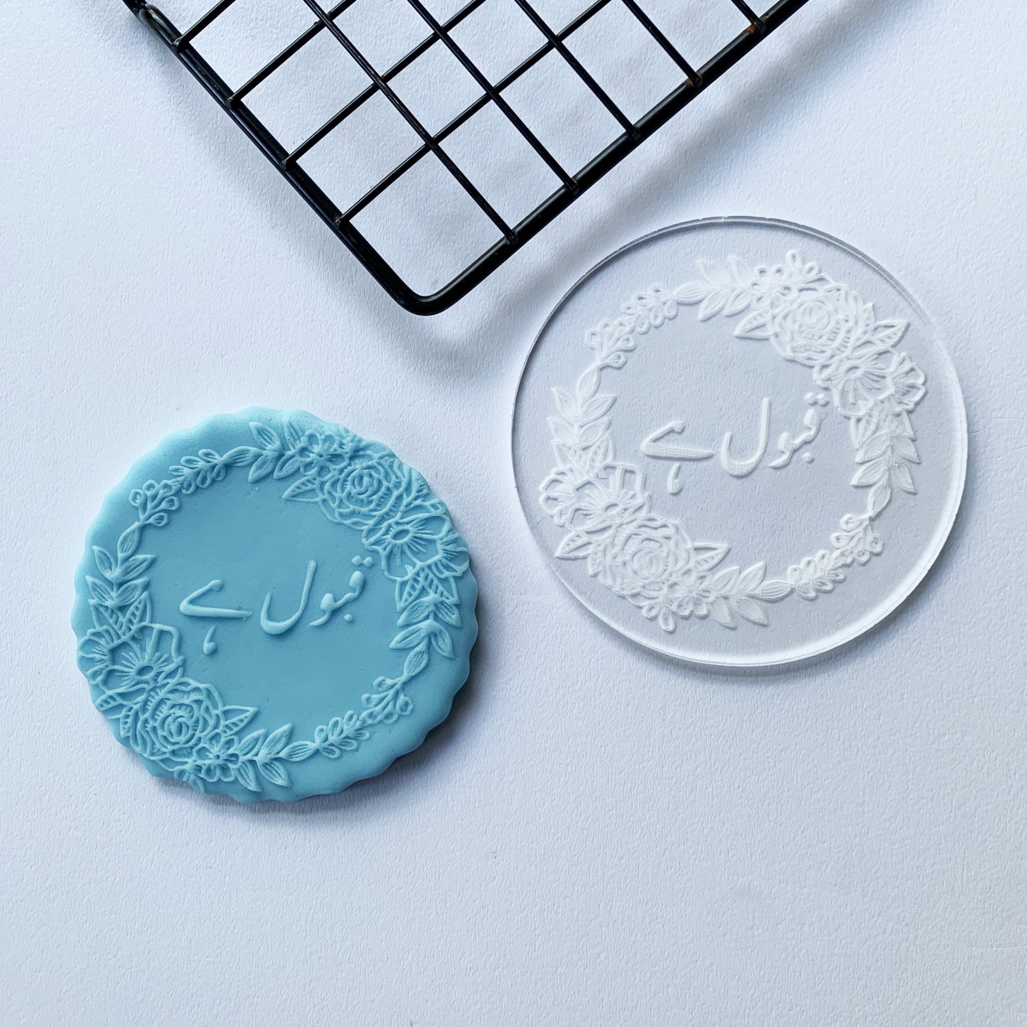 Arabic personalised Debossing MEG cookie cutters