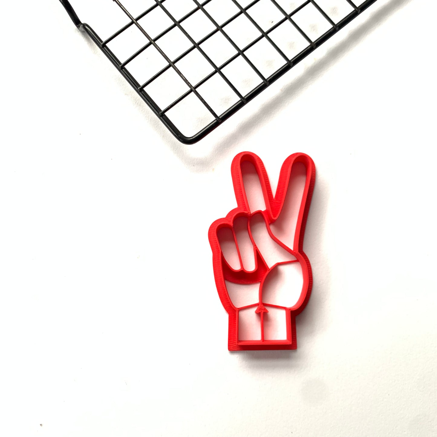 Peace finger Cookie Cutter MEG cookie cutters