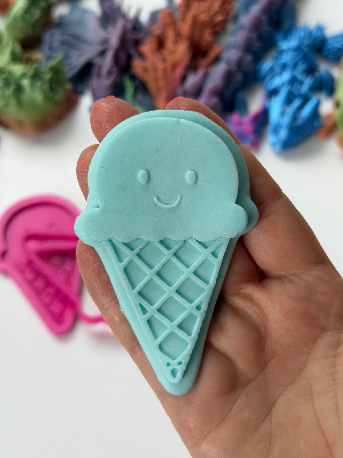 Cute ice cream Character Amuseables Plush J C - 3d Deboss & Cutter
