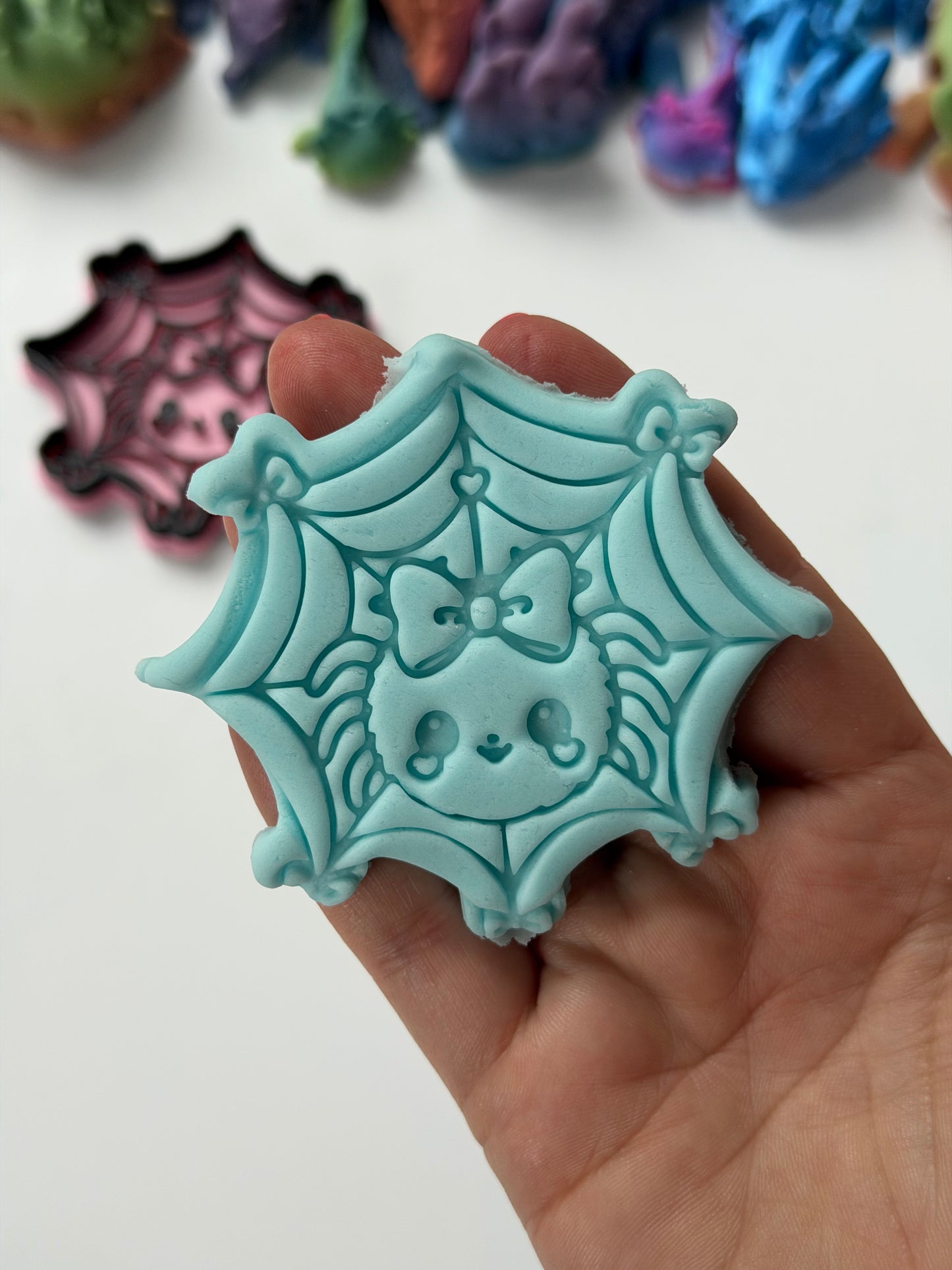 cute web spider Halloween cutter and stamp