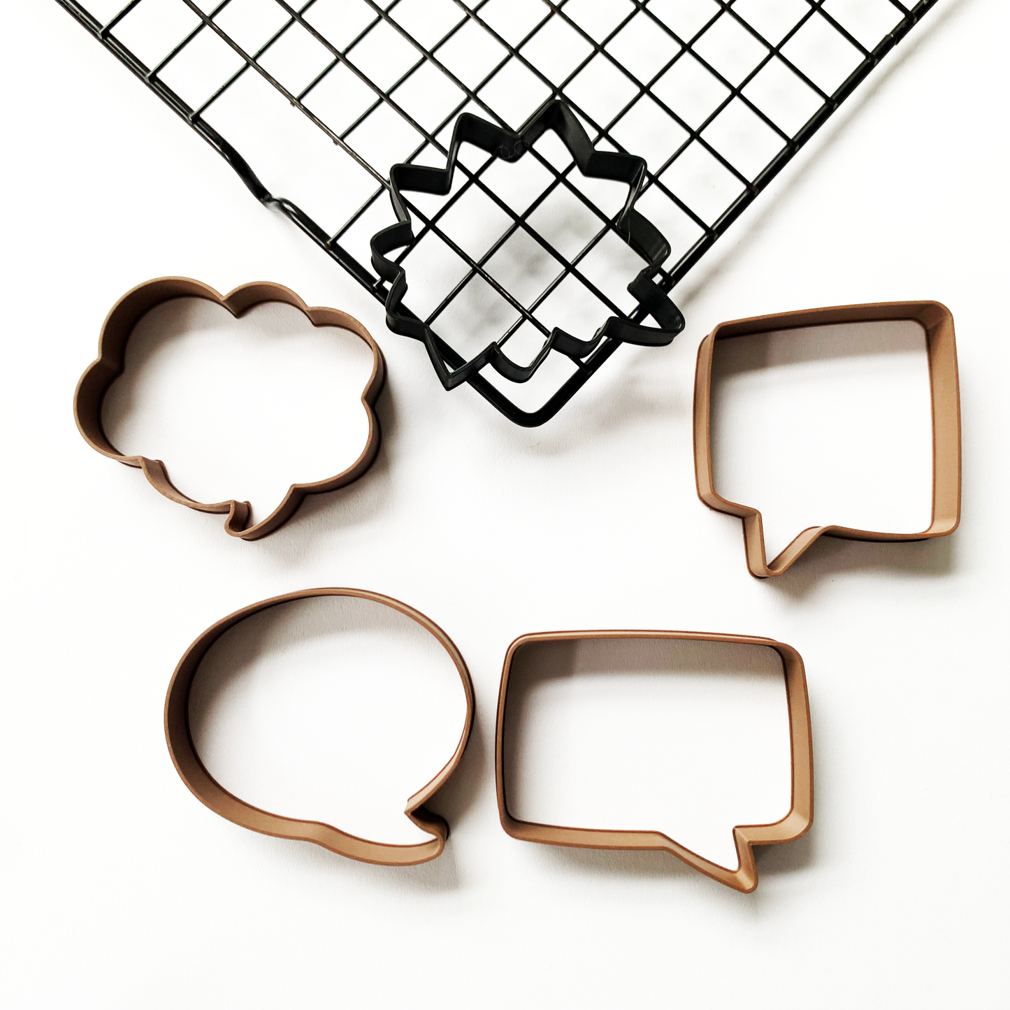 5 pcs bubble set cookie cutters MEG cookie cutters