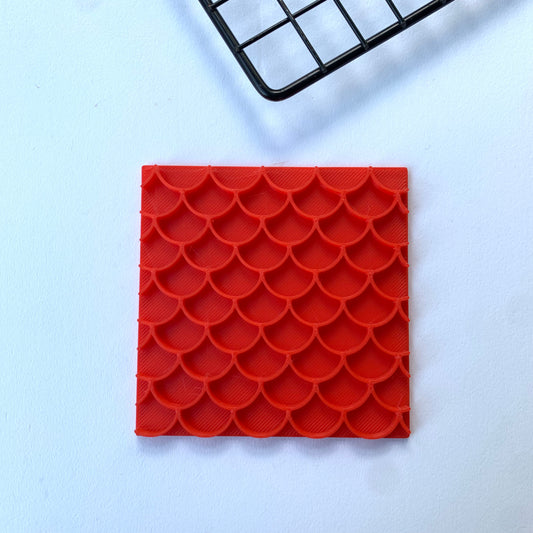 Mermaid scale - Embossing for cupcake- stamps sugar paste MEG cookie cutters