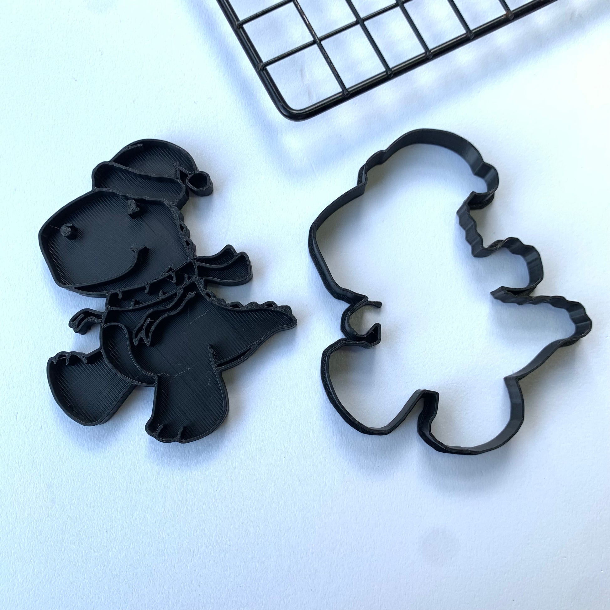 Christmas T-rex dinosaur cookie cutter + stamp MEG cookie cutters