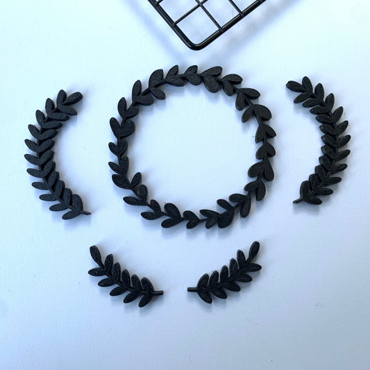 Laurel frames - Wreath - leaves - Embossing - stamps sugar paste MEG cookie cutters