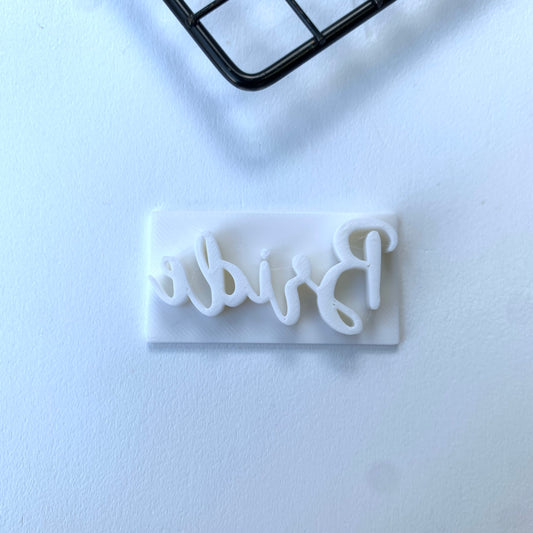 BRIDE - Embossing - stamp MEG cookie cutters